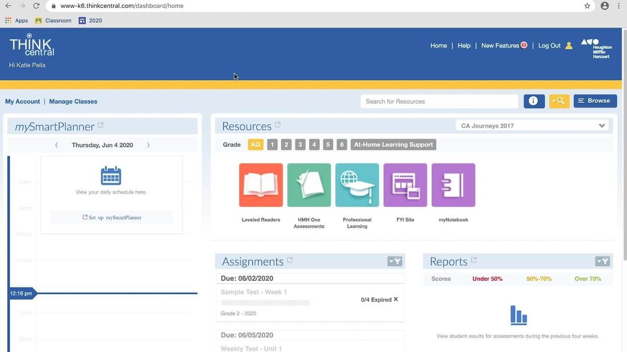 Journeys K 6 On ThinkCentral