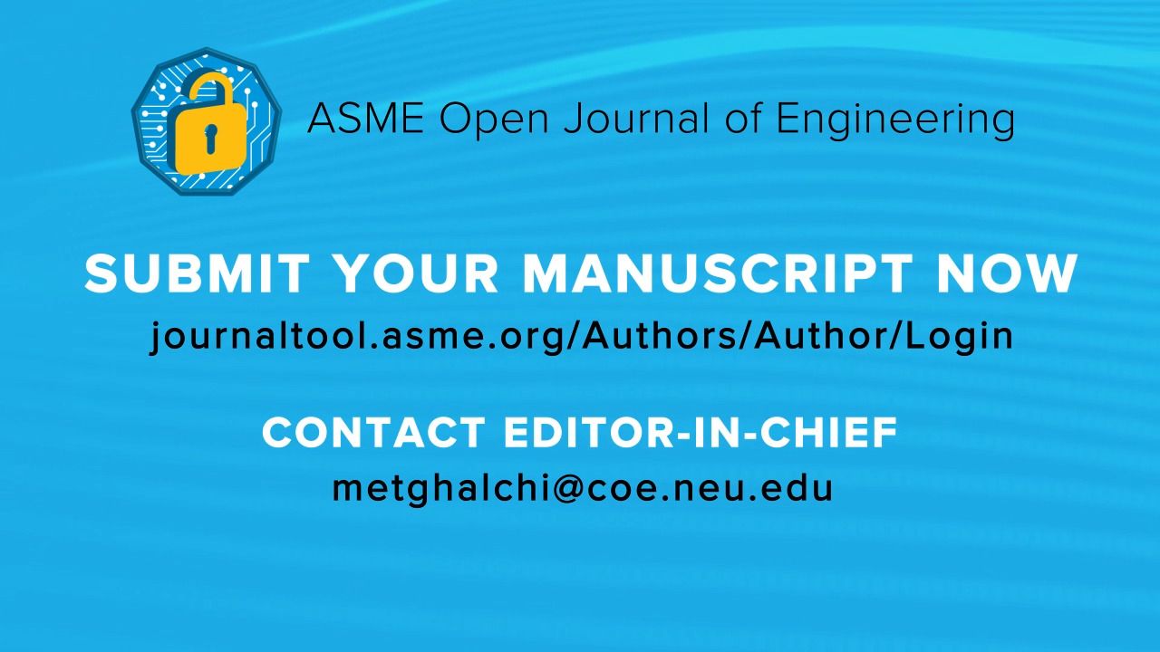 An Open Invitation to Publish with ASME