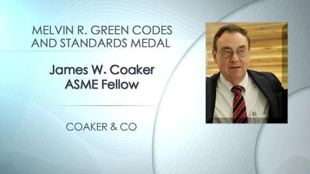 James W. Coaker, Melvin R. Green Codes and Standards Medal, 2014