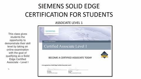 Siemens Solid Edge Training and Certification