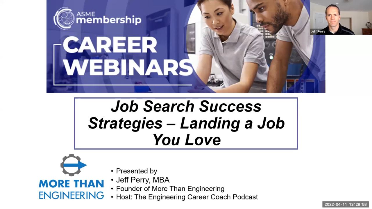 Career Webinar - Job Search Success Strategies: Landing a Job You Love