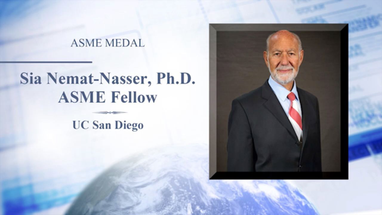 Sia Nemat-Nasser, 2013 ASME Medal