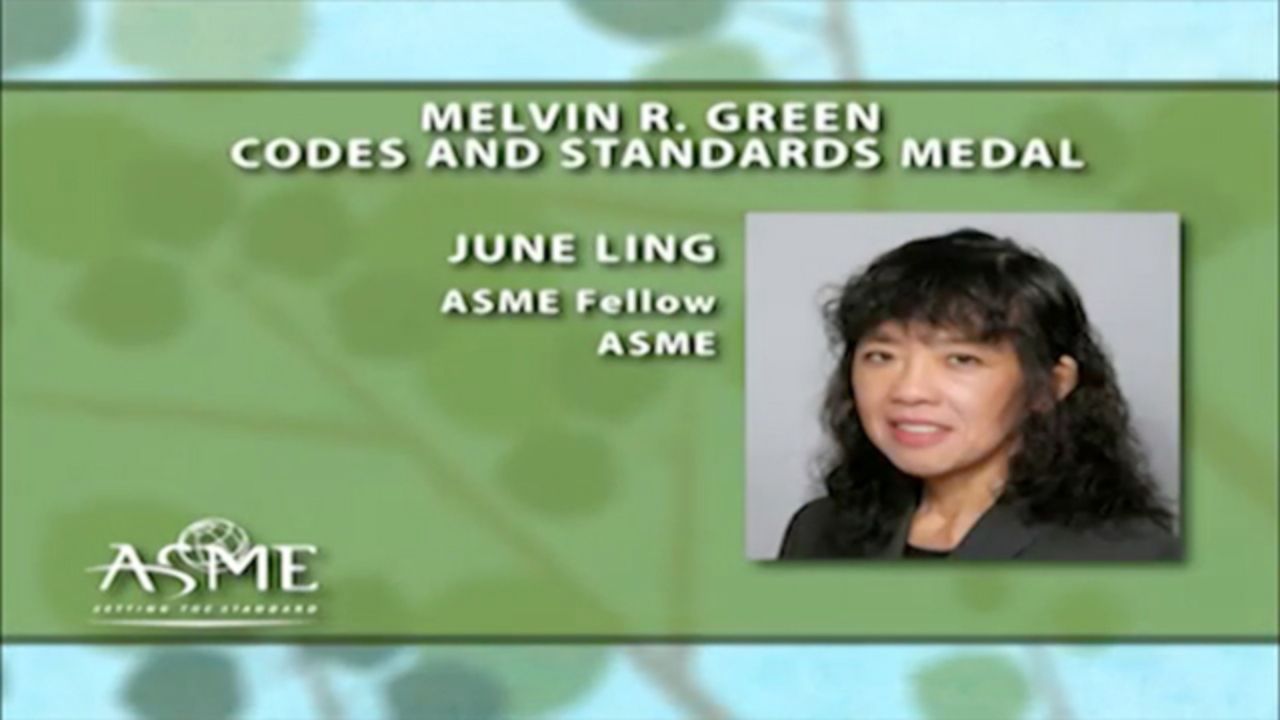 June Ling: Melvin R. Green Codes and Standards Medal