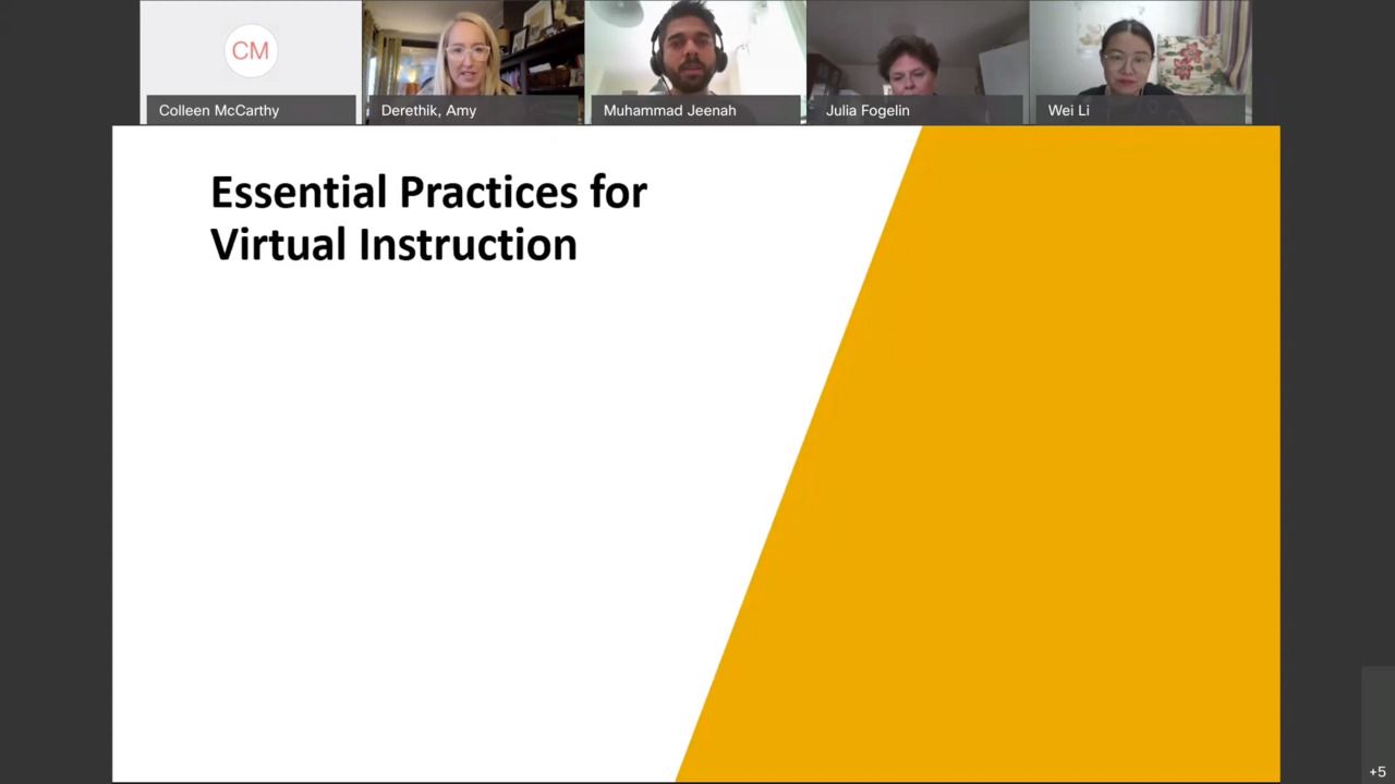 Essential Practices for Virtual Instruction