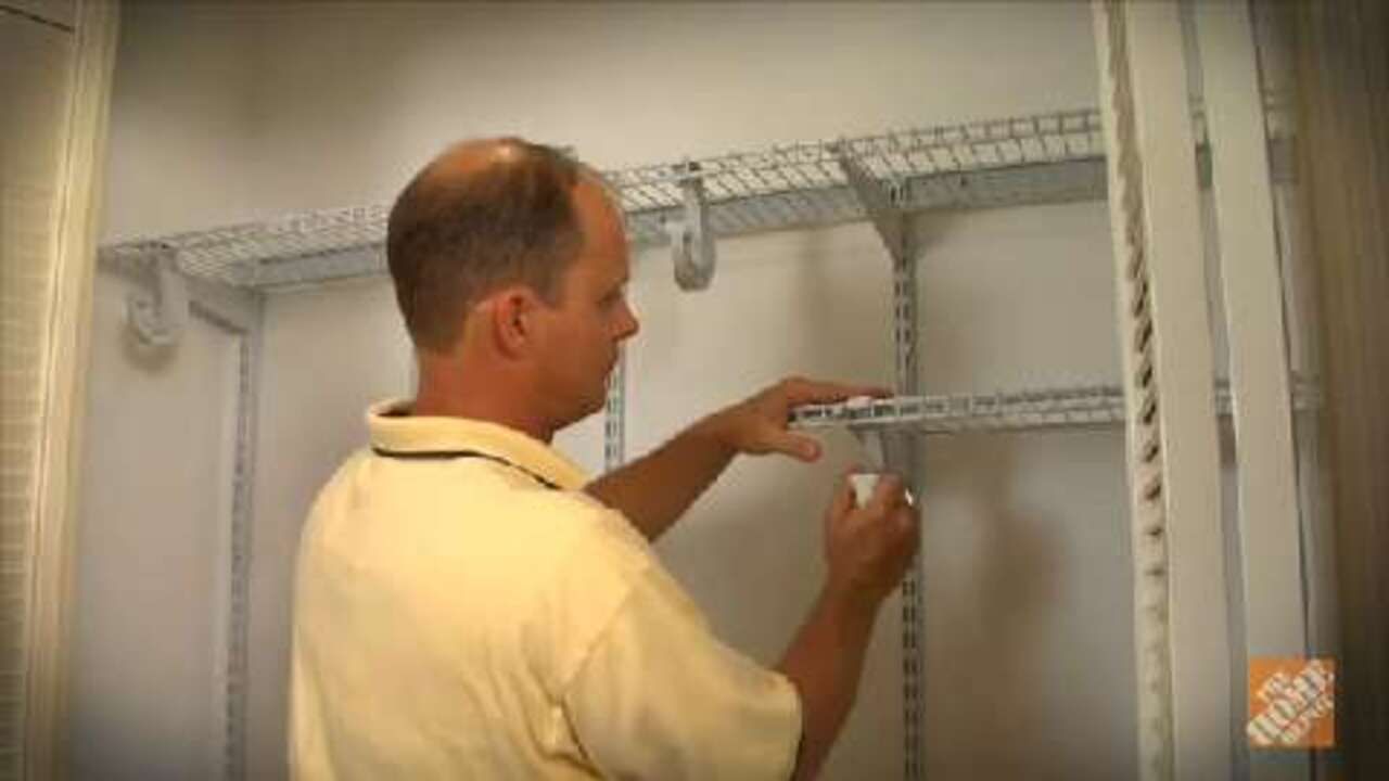How To Install a Wire Closet Organizer 