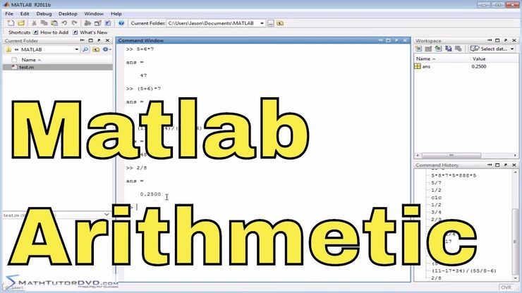 Matlab Online Tutorial 05 Basic Arithmetic And Order Of