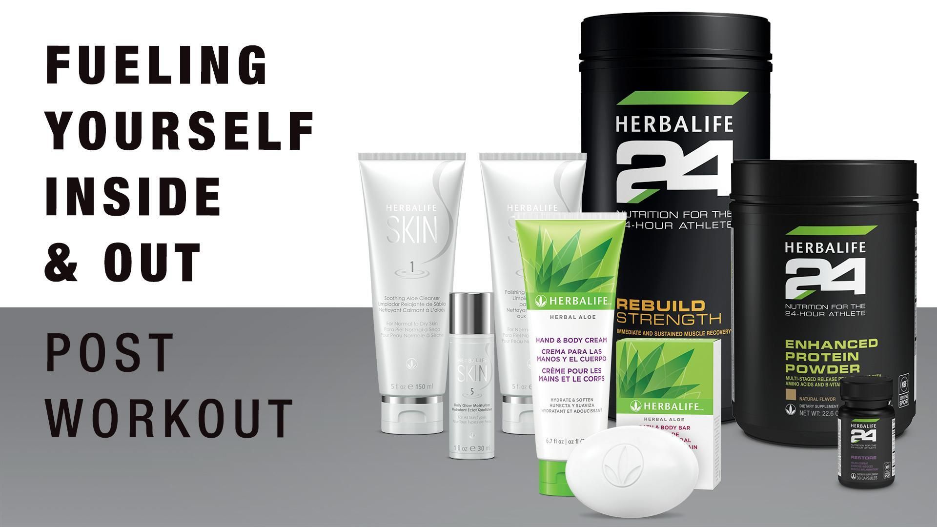 Fueling Yourself Inside & Out: Post-workout - Skin & Hair Care - Herbalife  Product Videos/usen