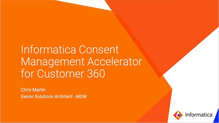 Extending Mdm With Customer 360 Insights Master Data Management Informatica Videos Informatica Us