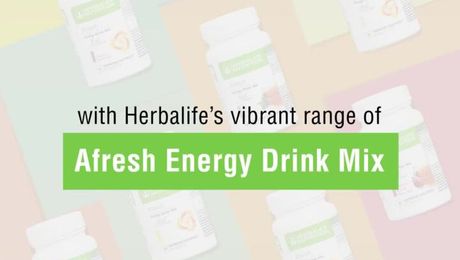 Product Promotion-Add a splash of flavours & energy to your lifestyle with Afresh Energy Drink Mix!