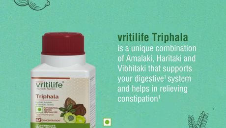 Product Promotion - Take care of your digestive well-being with the support of vritilife Triphala.