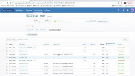 Reconciling a GoCardless payment in Xero