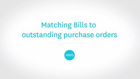 Matching Bills to outstanding purchase orders