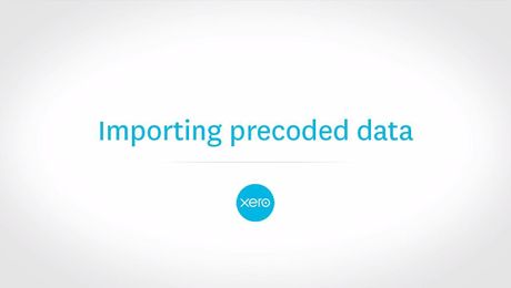 Importing a precoded bank statement into a bank account in Xero