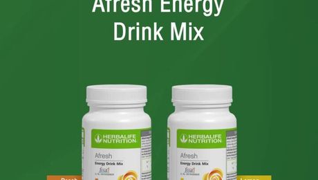 Product Promotion-Make yourself a refreshing energizing drink with Afresh Energy Drink Mix!