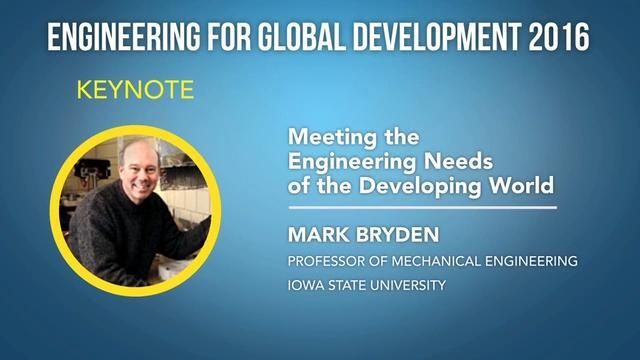 Meeting the Engineering Needs of the Developing World