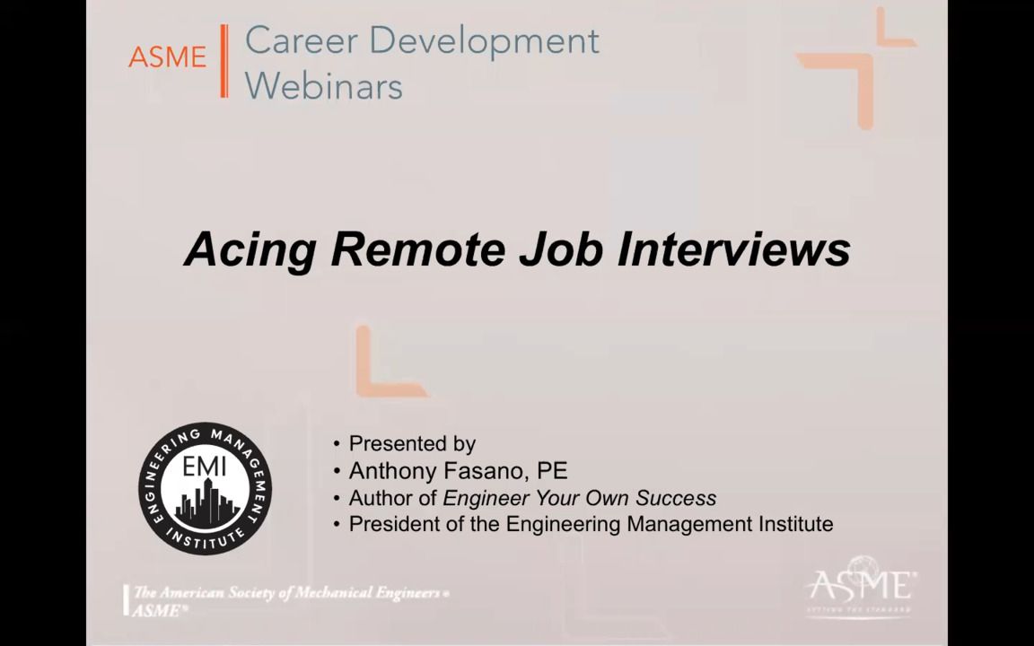 Acing Remote Job Interviews