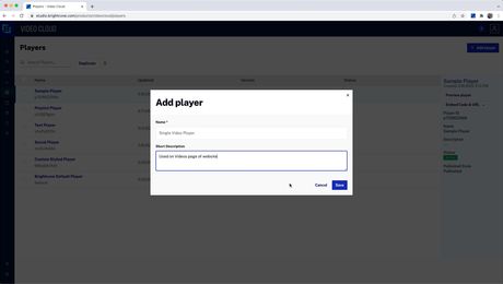 Creating a Player