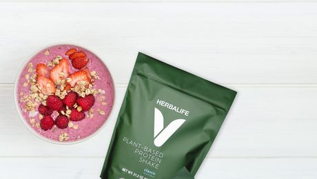 Mixed Berries Smoothie Bowl with HERBALIFE V Plant-Based Protein Shake