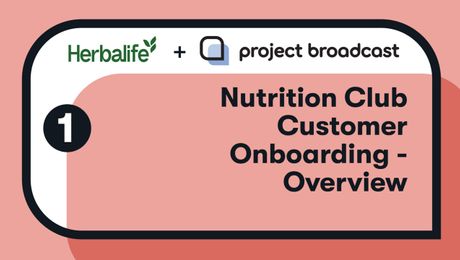Nutrition Club Customer Onboarding - Overview