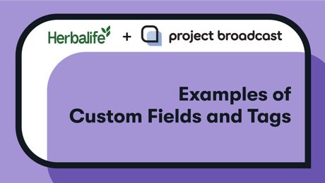 Examples of Custom Fields and Tags.