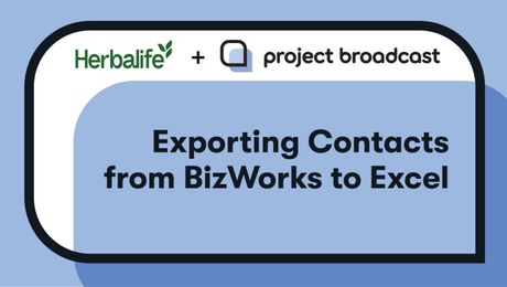 Exporting Contacts from BizWorks to Excel