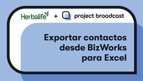 Exportar contactos desde BizWorks para Excel