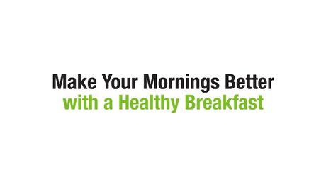健康的な朝食