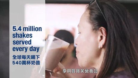 賀寶芙高品質的承諾-全球每天喝下540萬杯營養奶昔
