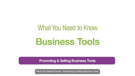 Promoting & Selling Business Tools