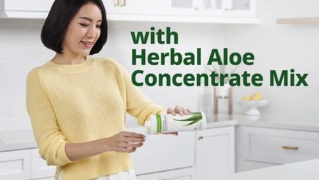 Get Ready Your Best Day with Herbal Aloe Concentrate Mix 