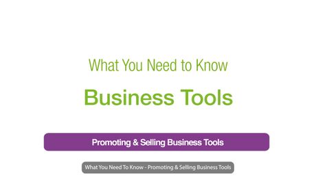 Promoting & Selling Business Tools