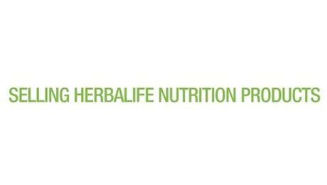 Selling Herbalife Nutrition Products
