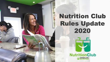 Nutrition Club Rule Update Masterclass - Aug 2020