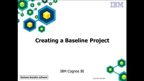 IBM Cognos Framework Manager: Chapter 4 - Creating a Baseline Project