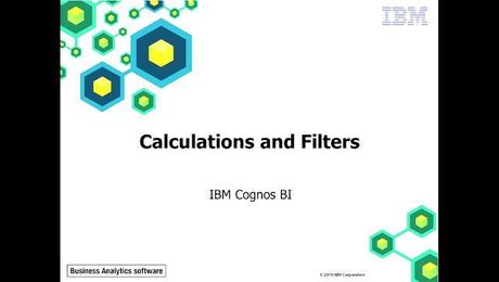 IBM Cognos Framework Manager: Chapter 9 - Calculations and Filters