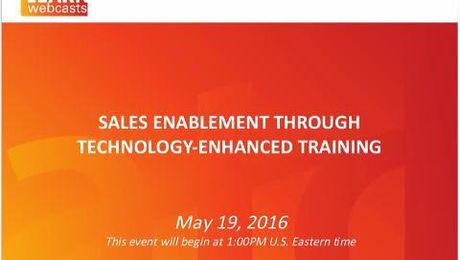 Sales Enablement Through Technology-Enhanced Training