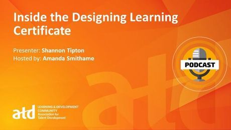 Inside the Designing Learning Certificate
