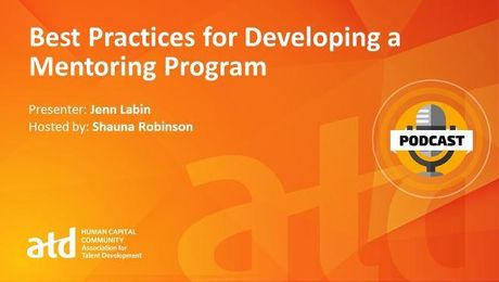 Best Practices for Developing a Mentoring Program