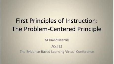 First Principles of Instruction: The Problem-Centered Principle