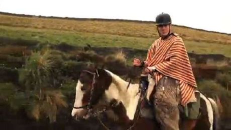 Horseback riding through the highlands