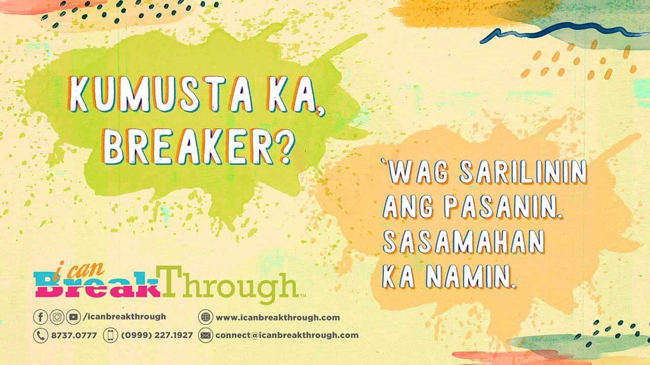 Paano mag-breakthrough in life? Pag-usapan natin ‘yan dito sa iCanBreakThrough